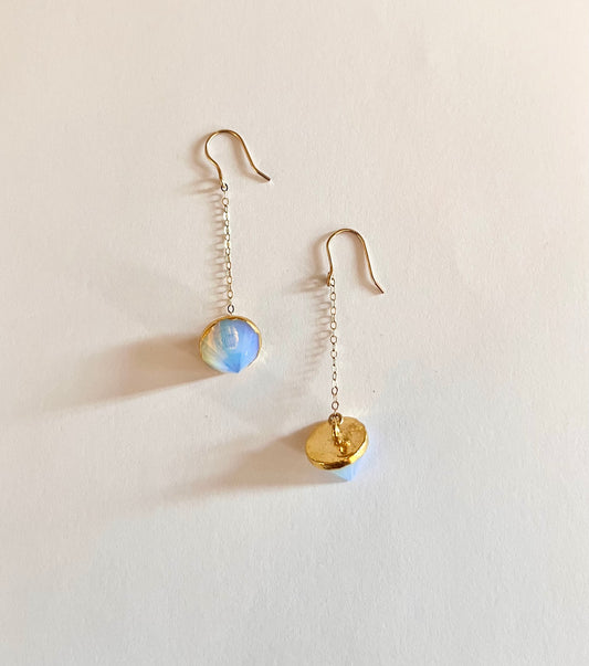 Opalite point earrings