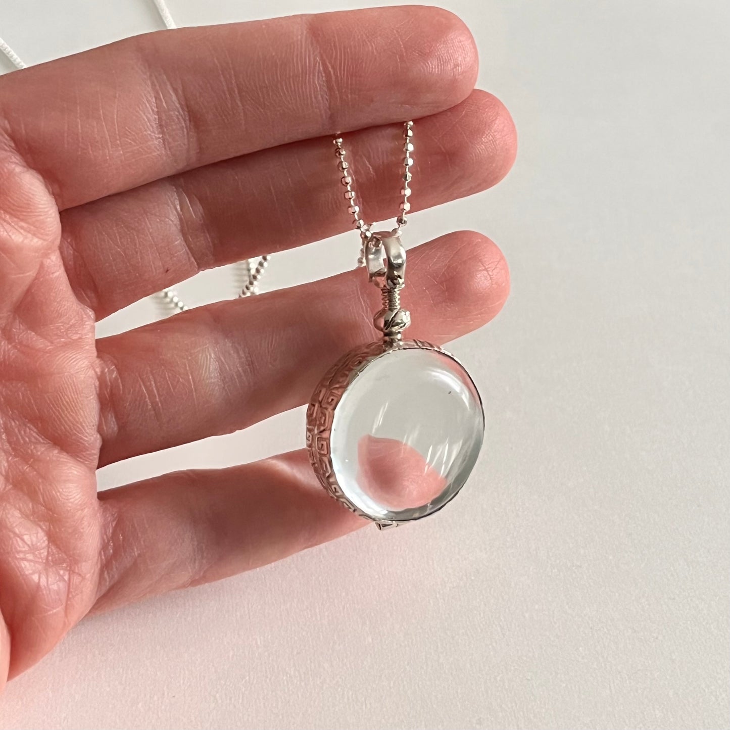 Glass locket
