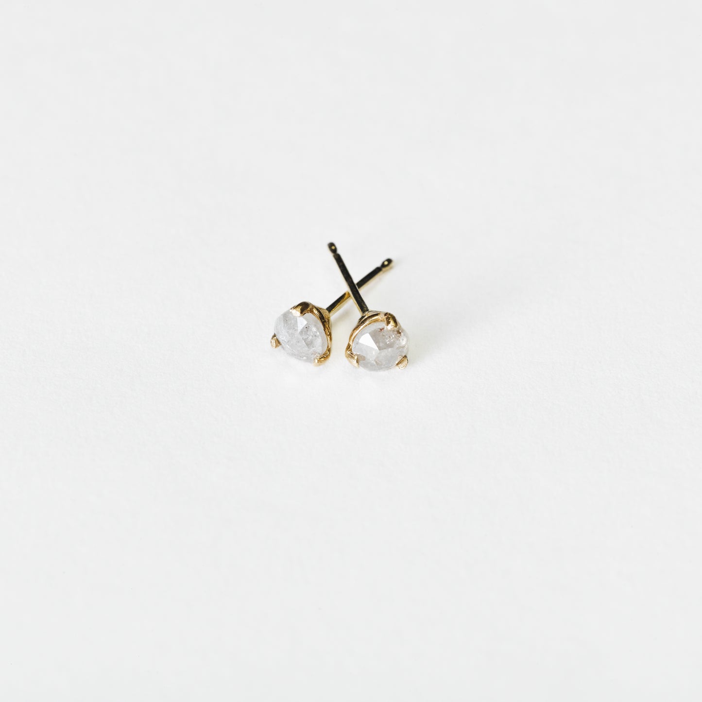 RAW DIAMOND STUDS
