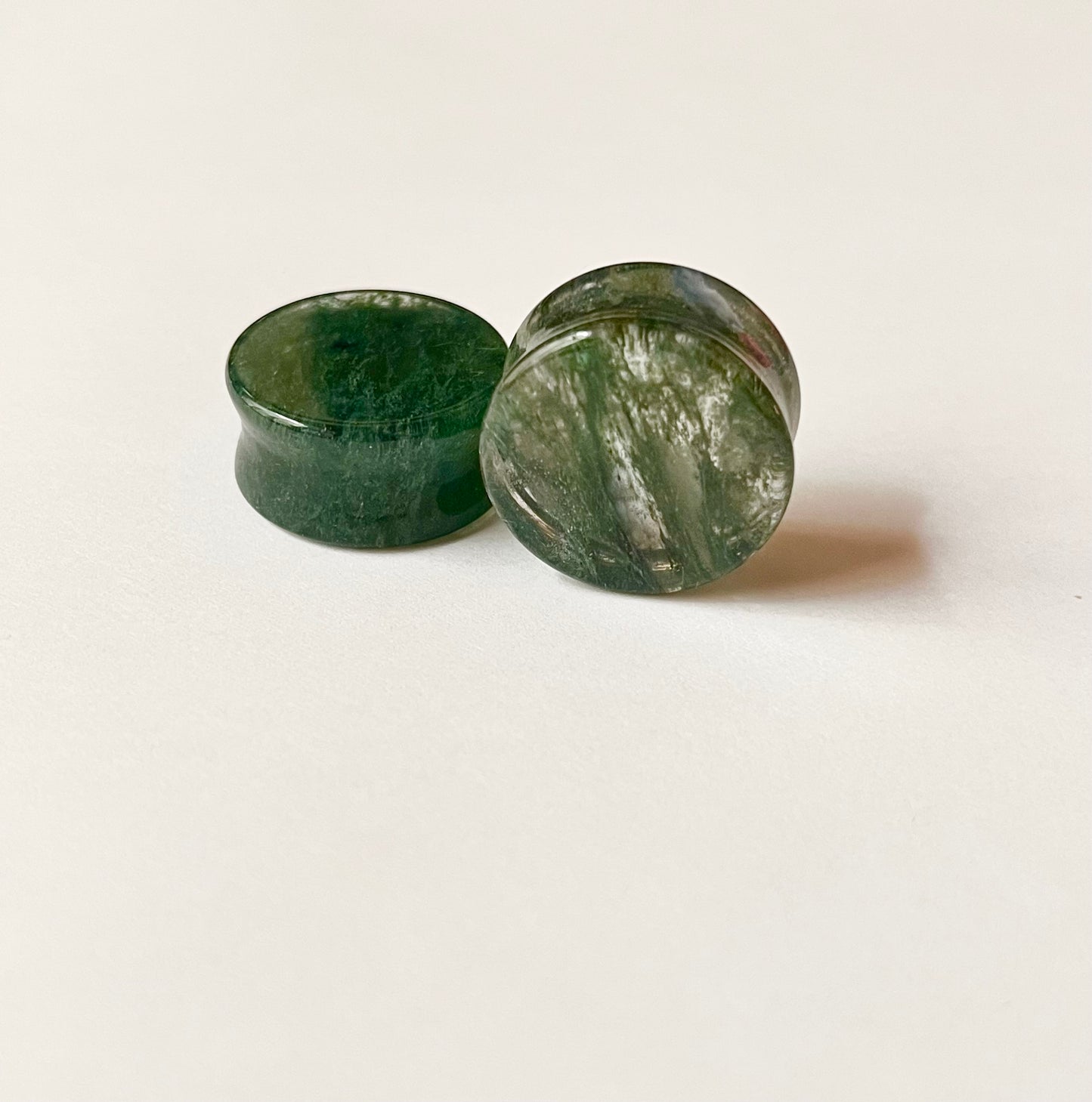 1 inch moss agate gauges