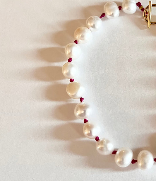 Calabria bracelet- fuchsia