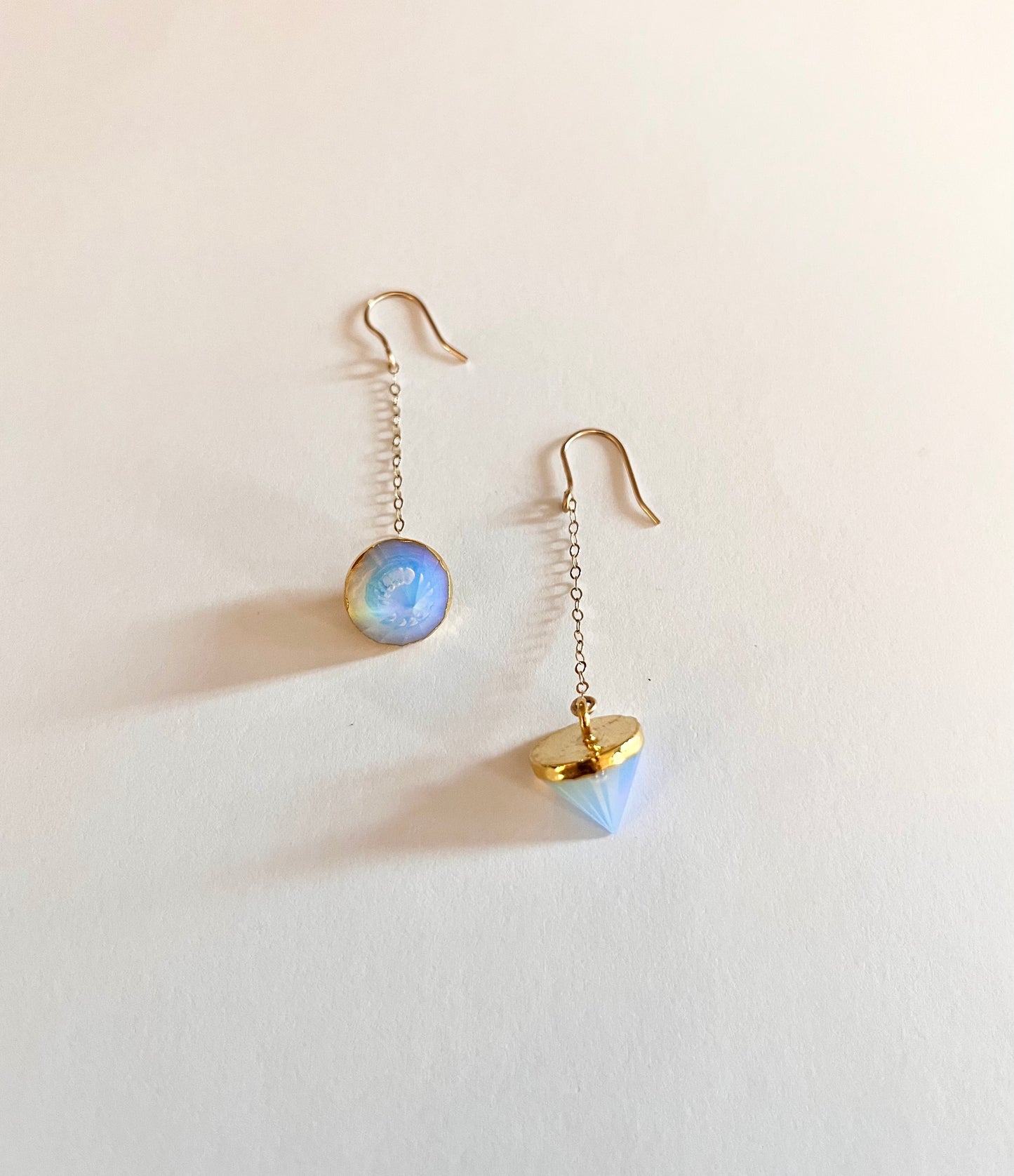 Opalite point earrings